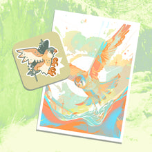 Load image into Gallery viewer, Bundle: Kestrel Sticker and Print