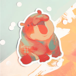 Little Hippo Sticker