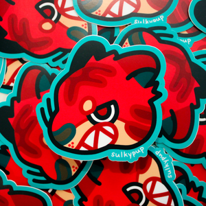 Red Tiger Sticker