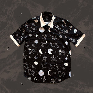 PREORDER: Halloween Button Up (BLACK)