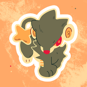 Yellow Lion Sticker
