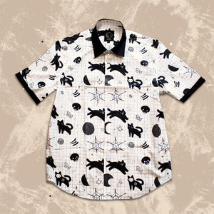 Halloween Button Up (WHITE)