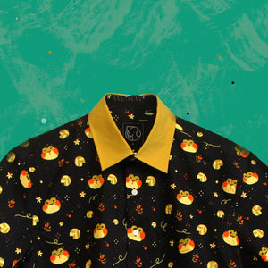 Froggy Button Up